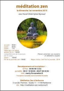 journée de méditation zen Narbonne 1er novembre 2015