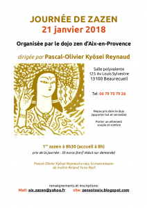 2018 - 21 janvier - journée de zazen - Aix-en-PCE - Beaurecueil 2018 - 21 janvier - journée de zazen - Aix-en-PCE - Beaurecueil