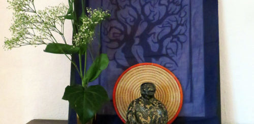 Retraite zen en 2018 au Hameau de Lacan - petit autel