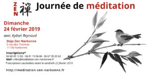 24 fevrier 2019 Journée de Méditation Zen au dojo de Narbonne