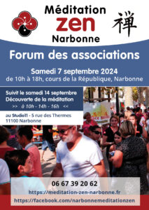 2024 le samedi 7 septembre - Forum des associations de Narbonne, cours de la République - MZN