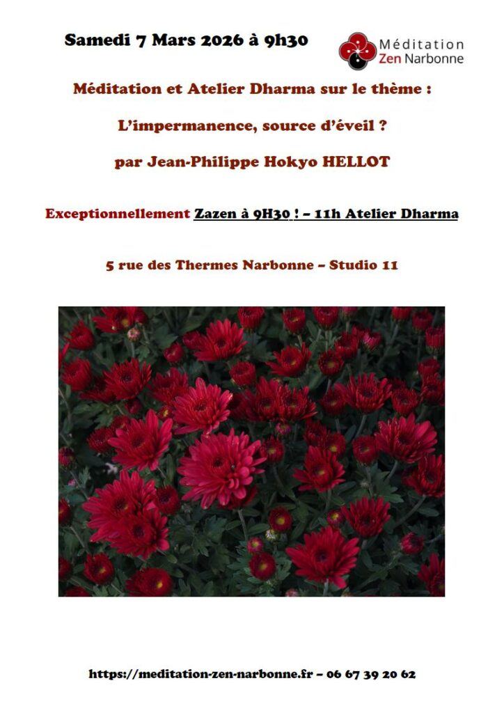 2026 03 - Atelier Dharma sur l'Impermanence par Hokyo Hellot