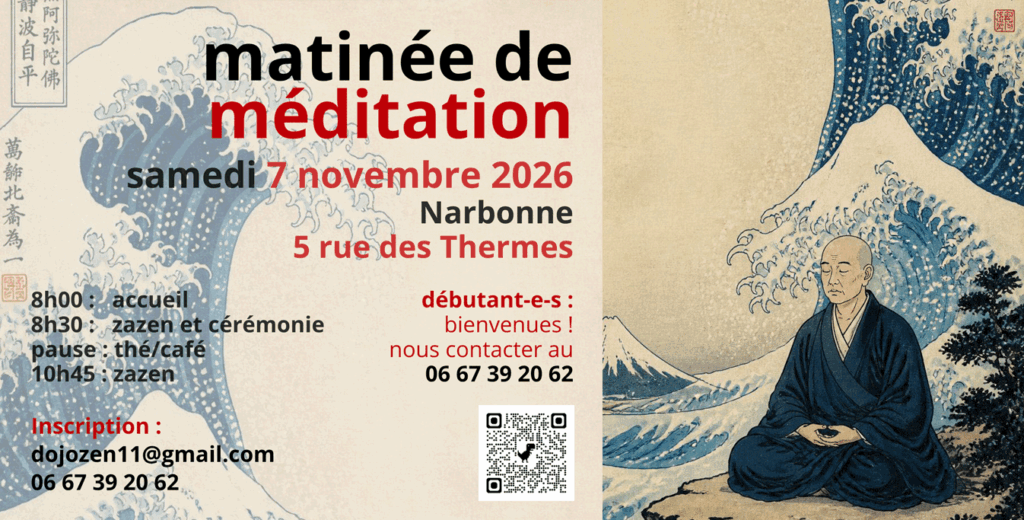 2026 11 07 - Matinée de méditation Zen Narbonne